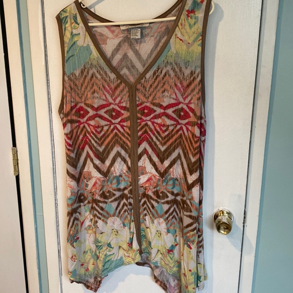 American Rag Tops - Multi color American rag sleeveless top